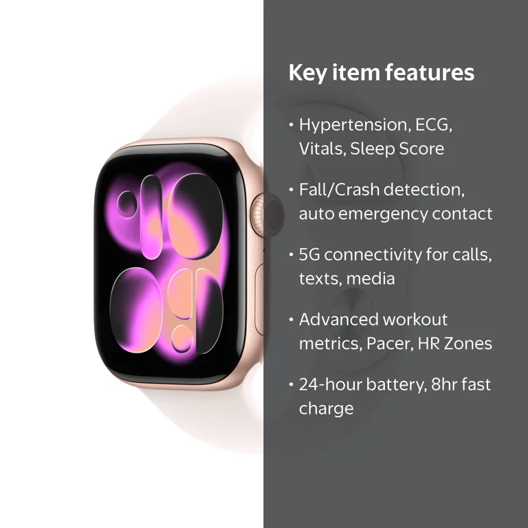 Apple Watch Series 11 [GPS + Cellular 42mm] Smartwatch - Walmart.com