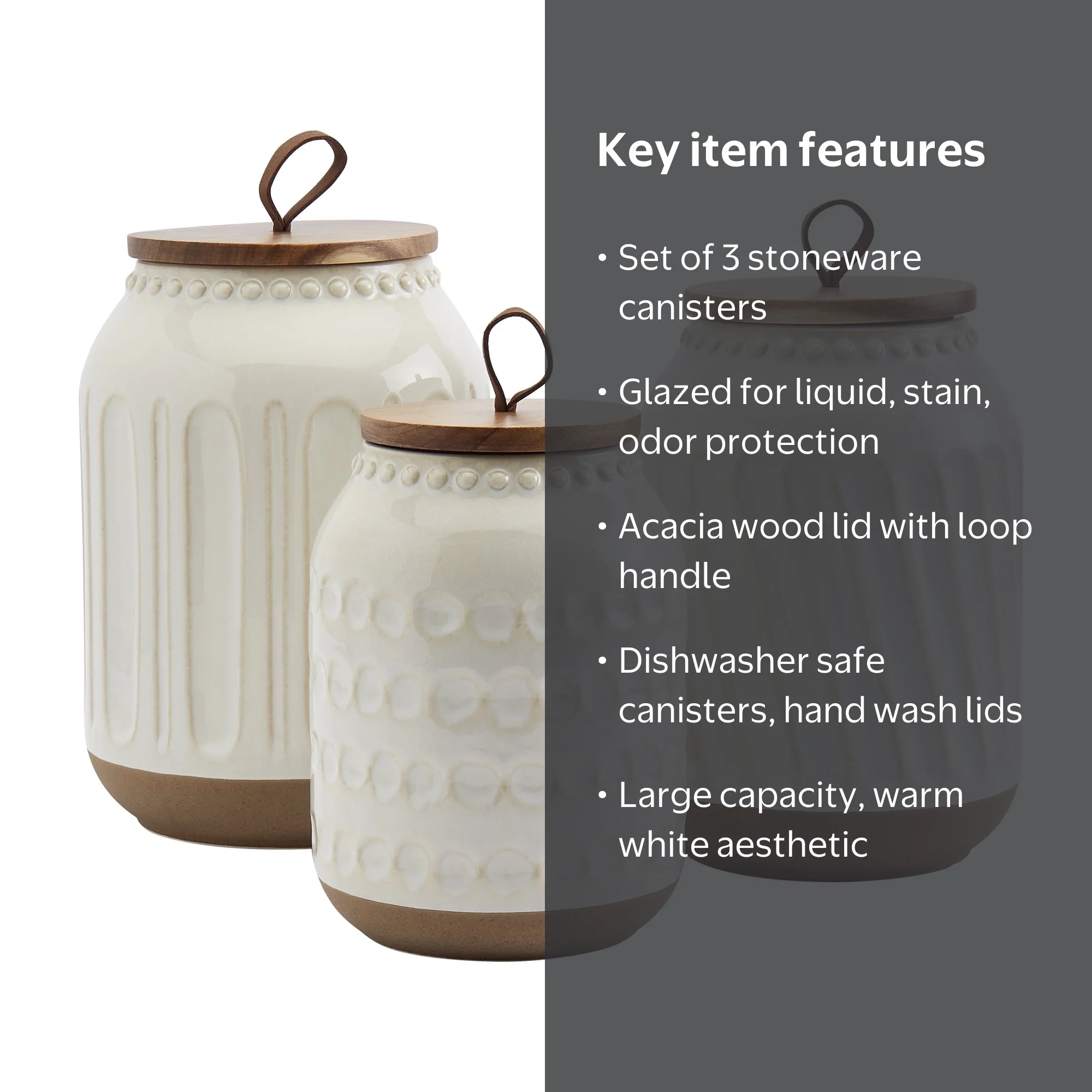 Free Shipping! Tabletops Gallery Ceramic Embossed White Stoneware
