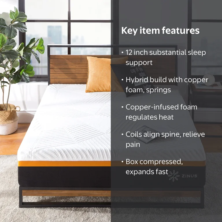 Zinus Cooling Copper ADAPTIVE® 12