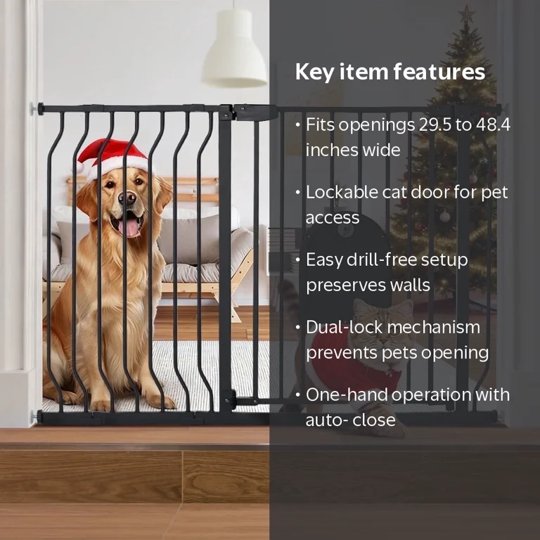 cat door 48 inch child safety gate
