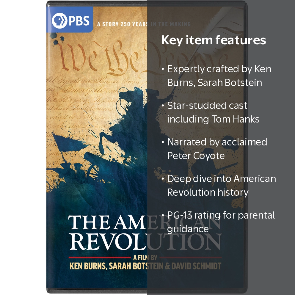 PBS, The American Revolution: A Film, 6-disc set, PG-13 - Walmart.com