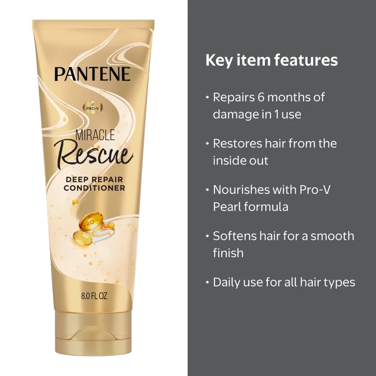 Pantene, Deep Repair Conditioner, 8.0 fl oz, for All Hair Types