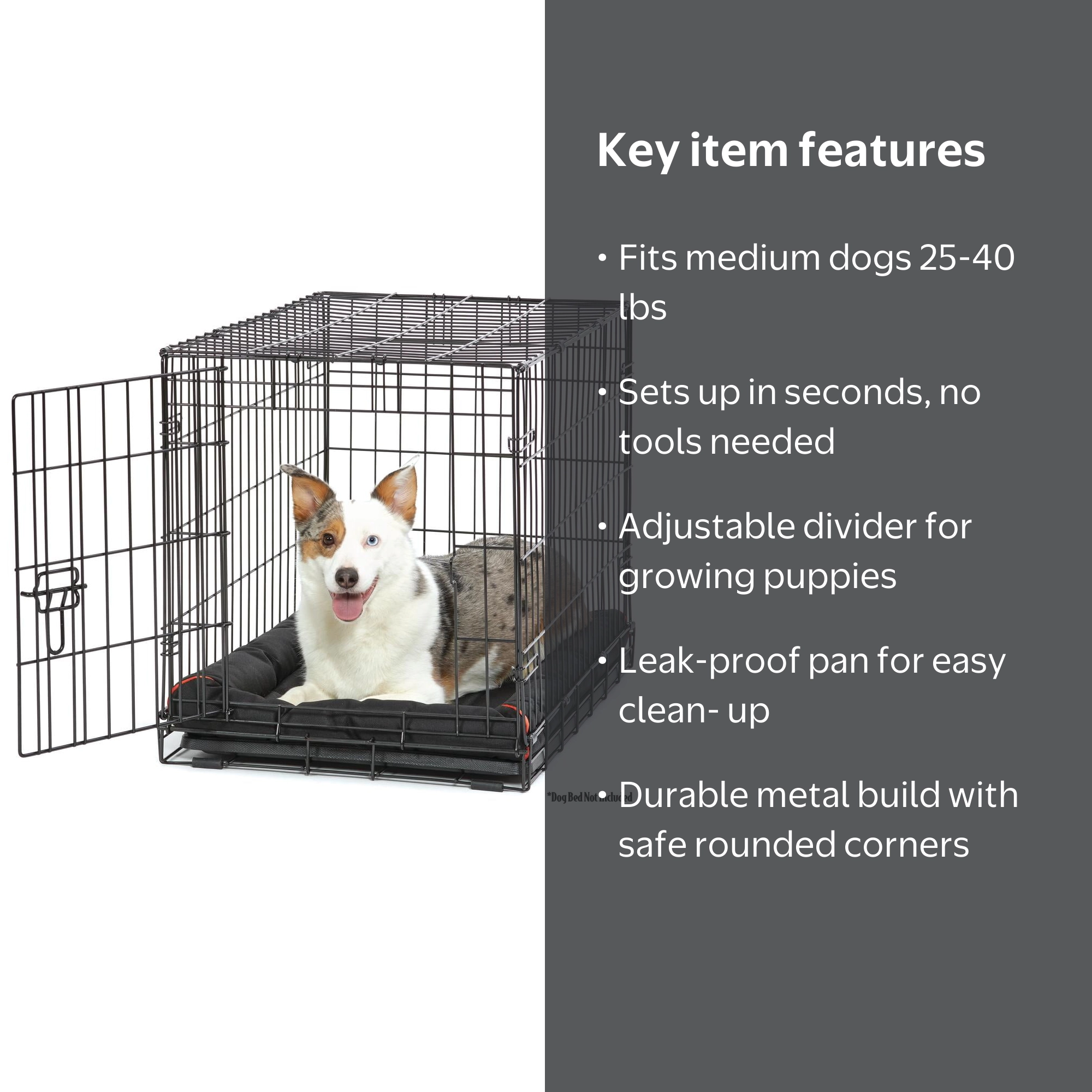 DOG DEPT オリジナルウッドクレート　3個セット　新品未使用 Vibrant Life Wire Dog Crate, Single-Door, Divider and Leak-Proof
