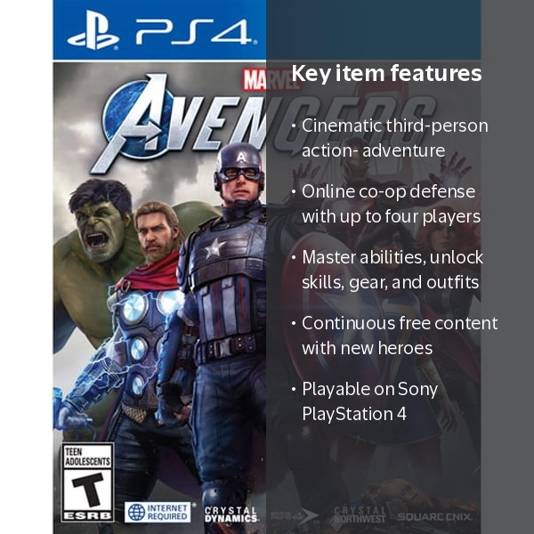 Marvel's Avengers Action-Adventure Game for PlayStation 4 (PS4