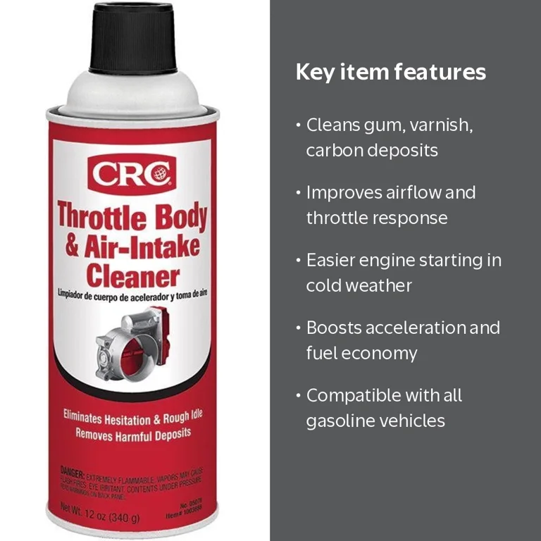 CRC Automotive Throttle Body & Air-Intake Cleaner, Engine Spray