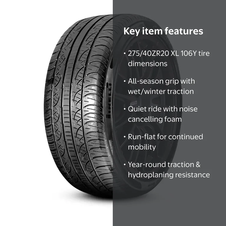 Pirelli P Zero Nero UHP Tire, 275/40ZR20 (106Y) XL, All Season