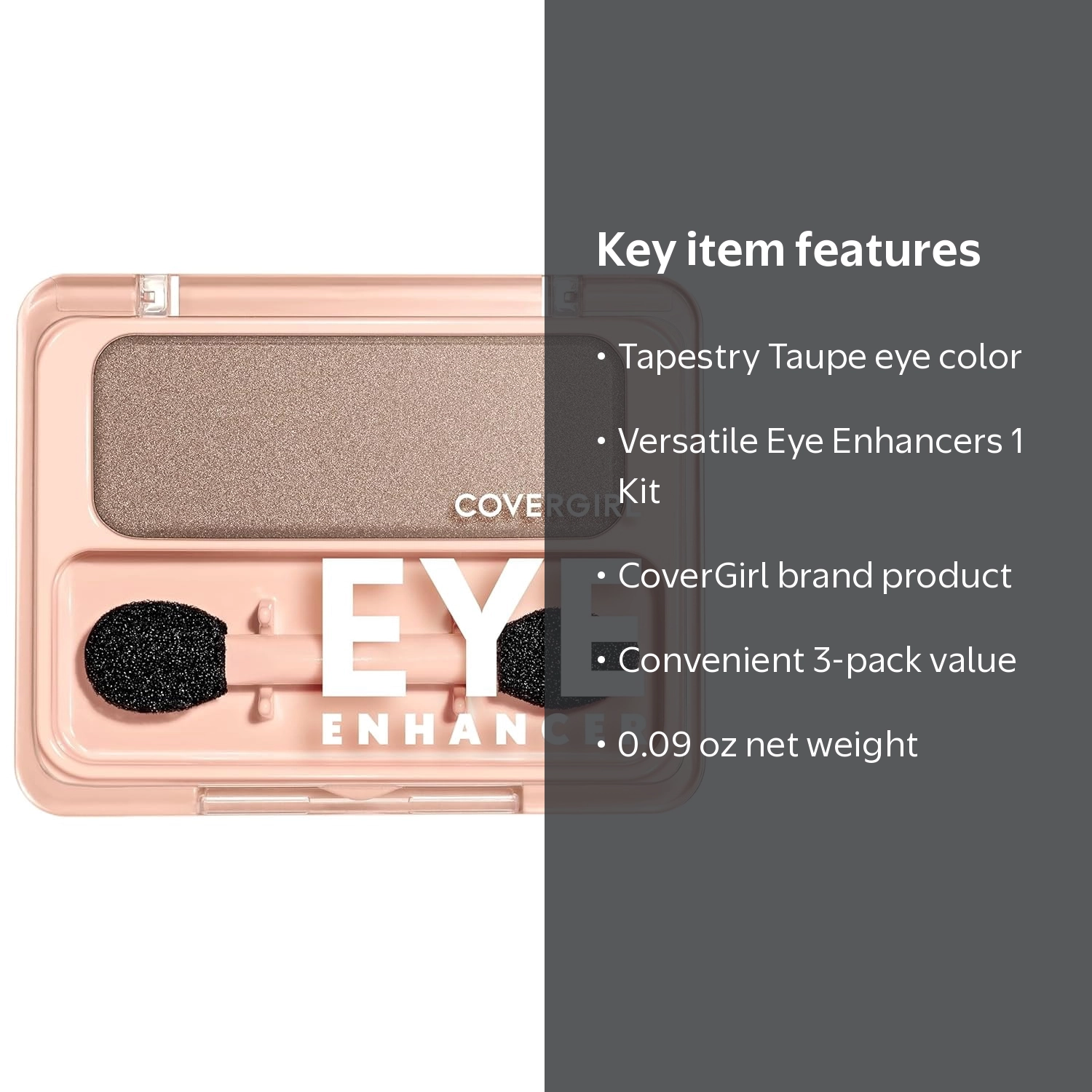 COVERGIRL Eye Enhancers 1 Kit Eye Shadow, Tapestry Taupe, 0.09 oz