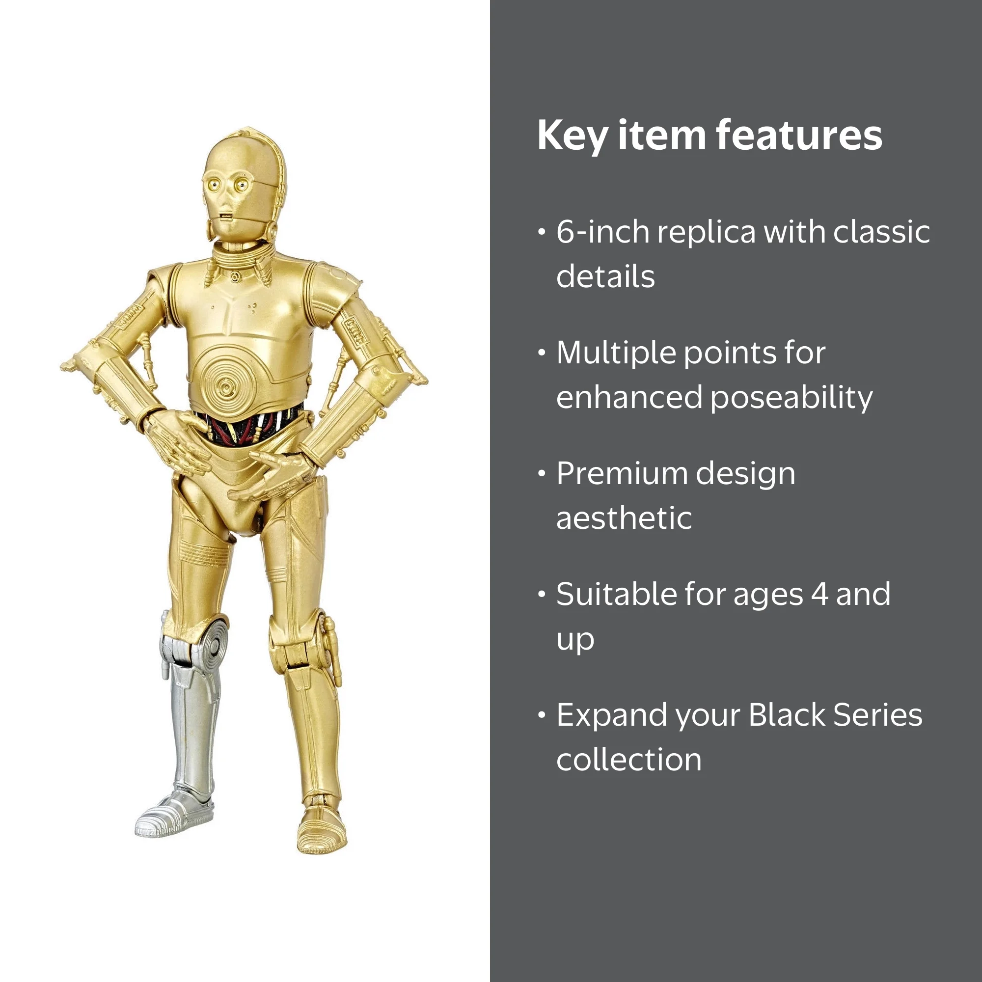 Star Wars theBlack Series 40th Anniversary C-3PO - Walmart.com