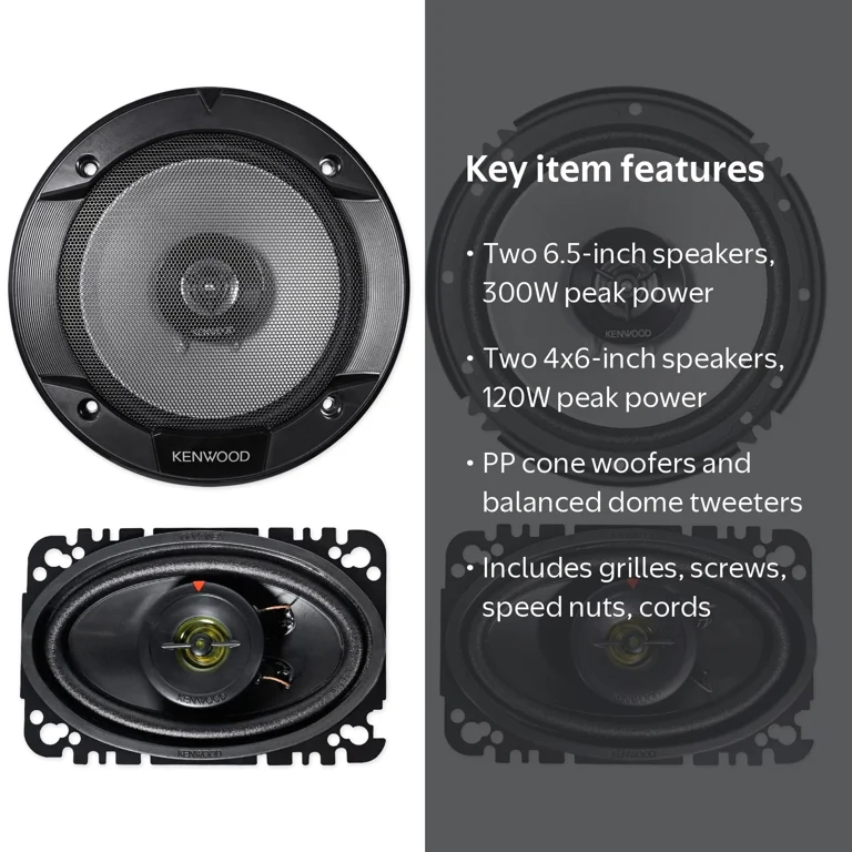 2) Kenwood KFC-1666S 6.5