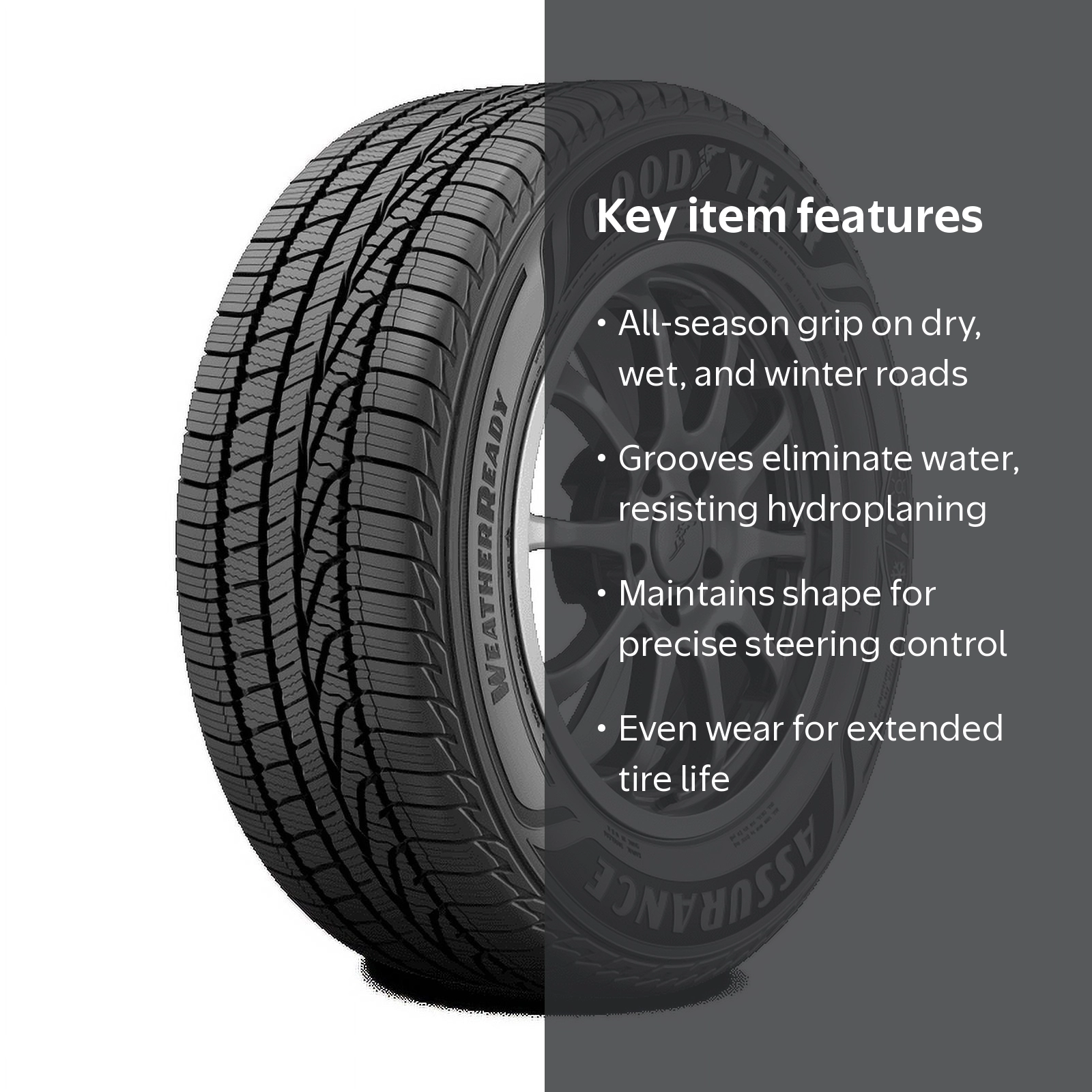 Goodyear Assurance Weatherready All-Season Tire, Excellent Winter