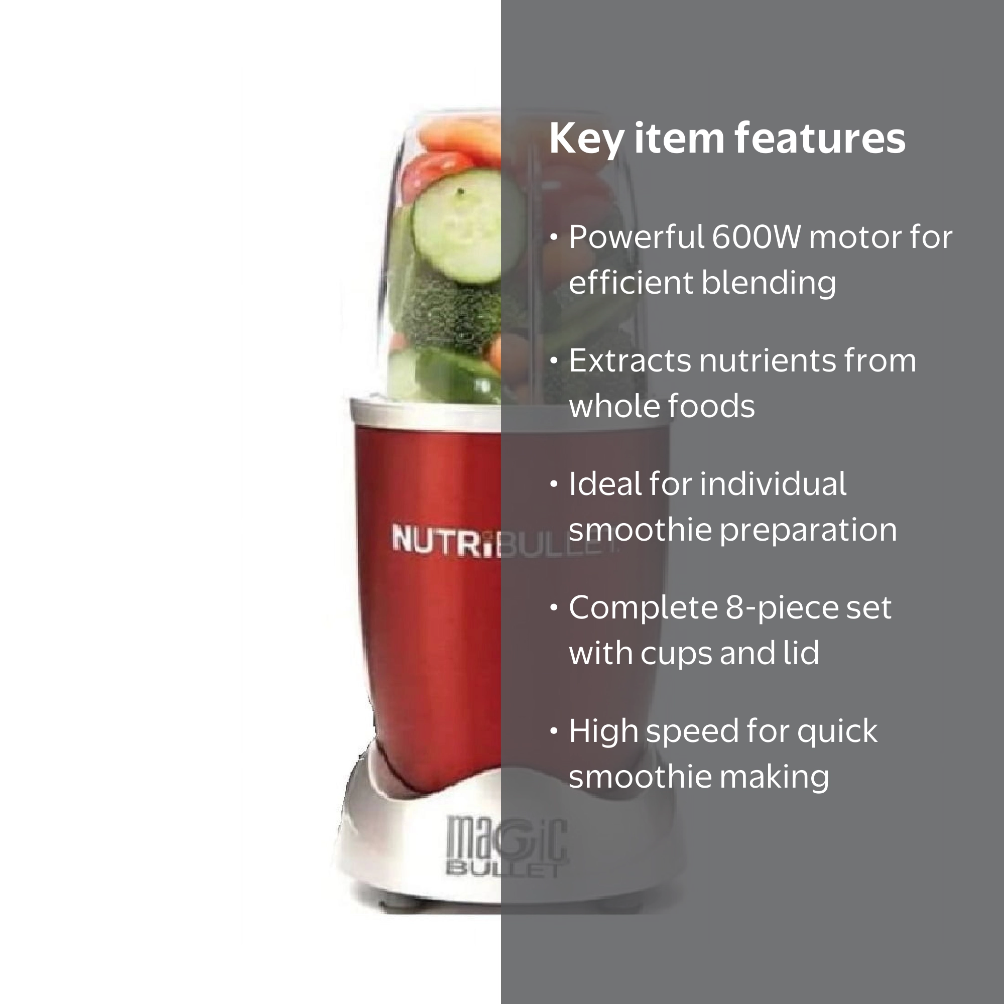 Nutribullet 600W Blender | Fast blend units for ecommerce