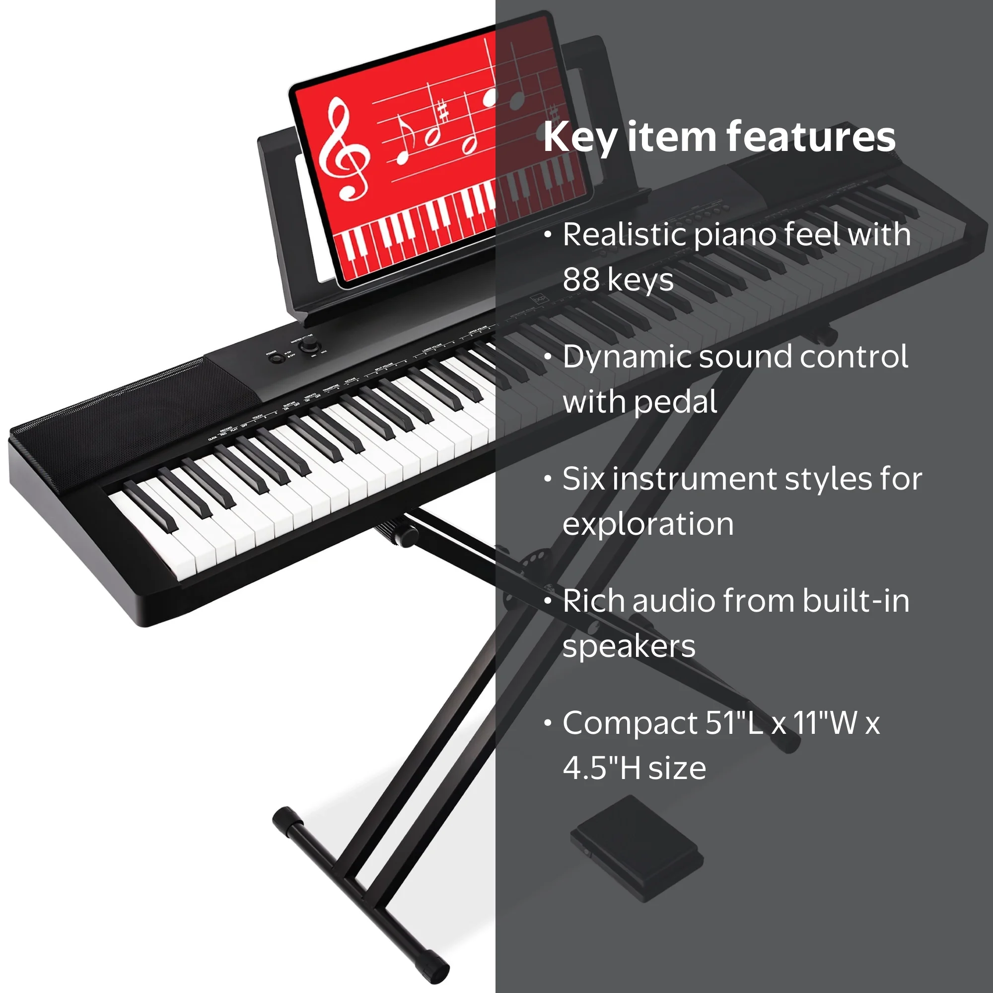 Best Choice Products 88-Key Full Size Digital Piano for All Player