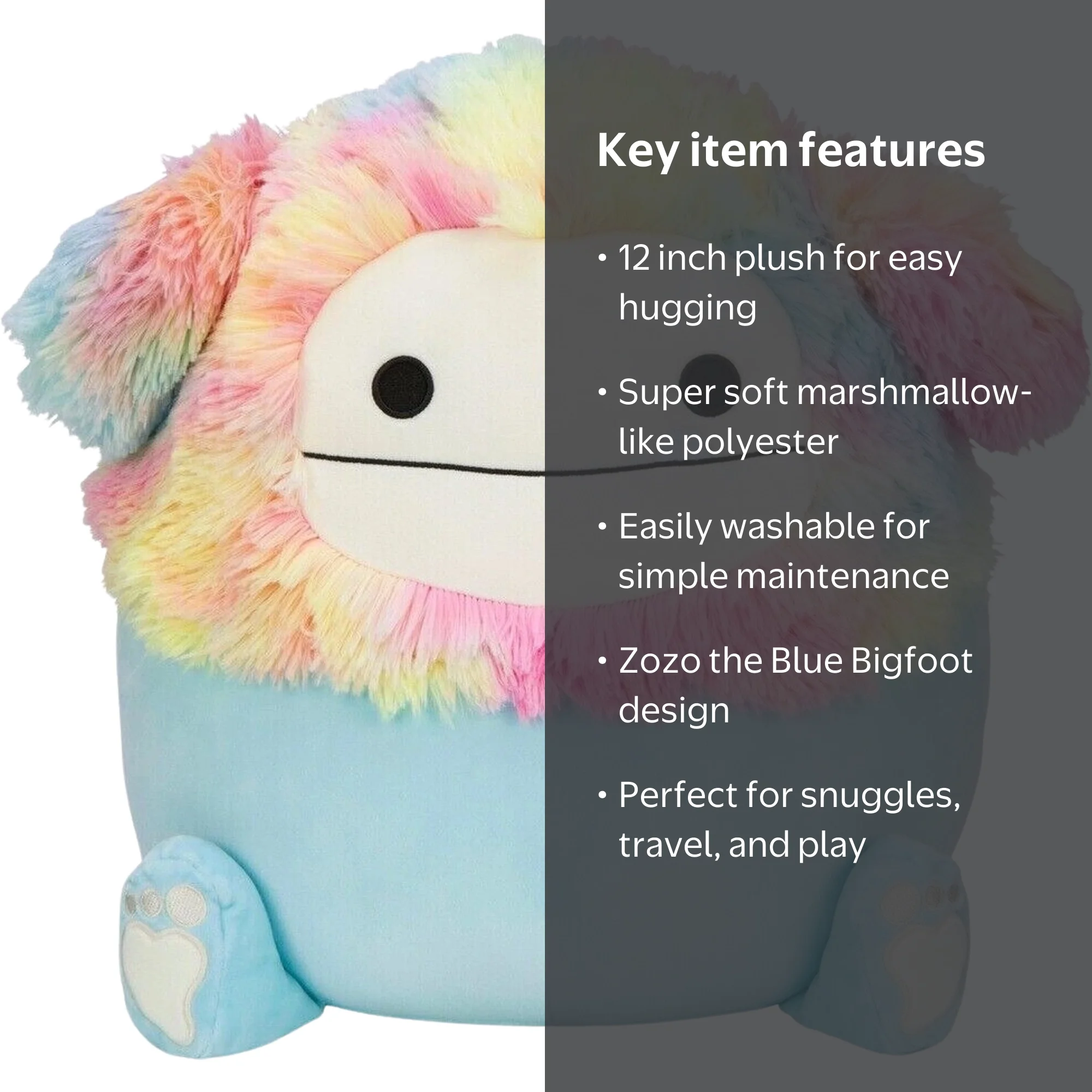 Squishmallows Official Kellytoys Plush 12 inch Zozo the Blue