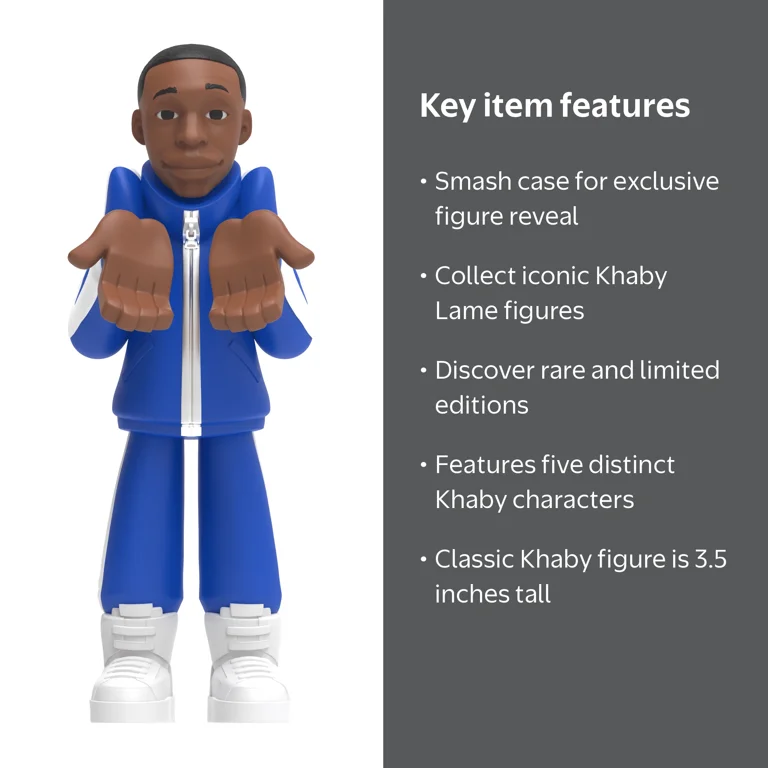 ScreenBreakZ Khaby Lame Collectible Figures, Classic Khaby, Unique