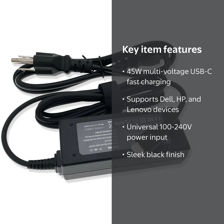 Lenovo 300e Chromebook 2nd Gen 充電器有り Universal 45W 2nd Gen AC Adapter & Power Cord for Lenovo 300e