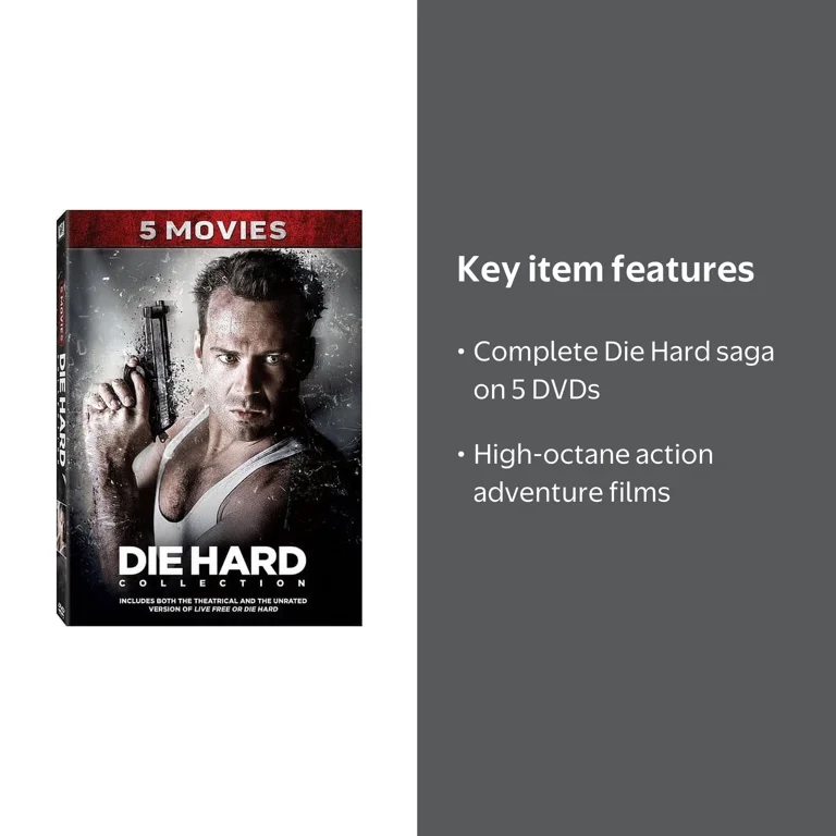 20th Century Studios Die Hard Collection - 5 Movie Thriller DVD