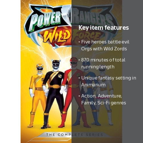 Power Rangers Wild Force: The Complete Series [DVD], 870 mins