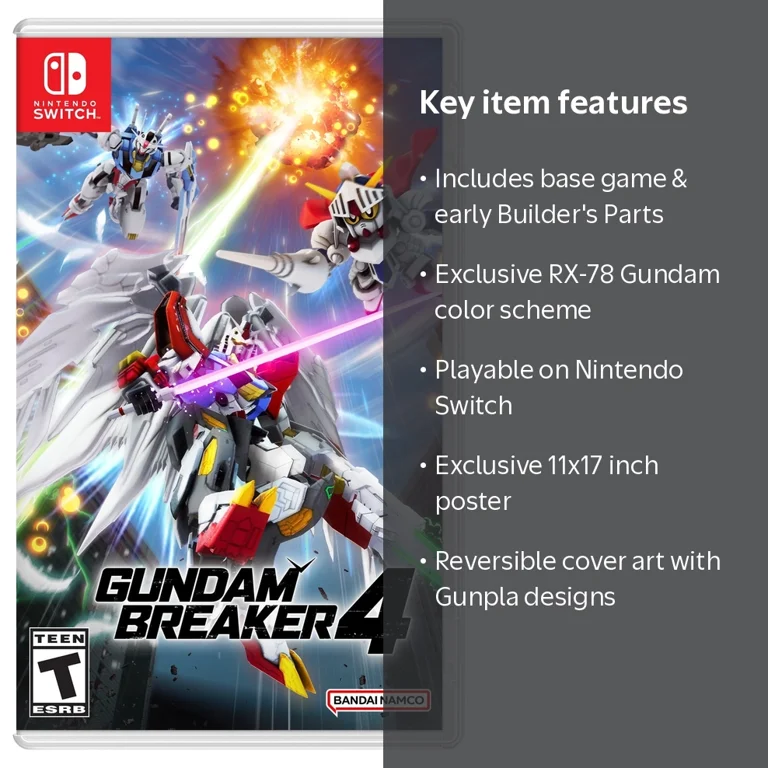 Gundam Breaker 4 Launch Edition, Nintendo Switch - Walmart.com
