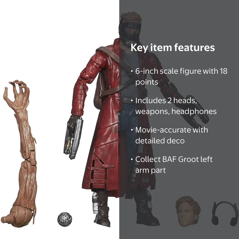 Free Shipping! Marvel Guardians of the Galaxy Star-Lord Figure