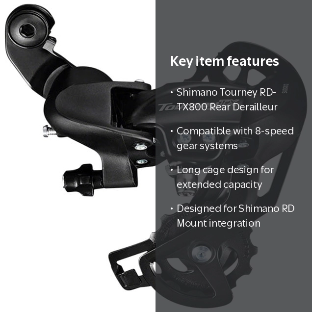 Shimano, Rear Derailleur, RD-TX800 8-Speed, Long Cage - Walmart.com