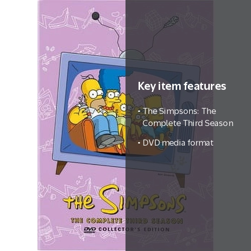 The Simpsons TV Show: Complete Third Season DVD Collection Set The Simpsons TV Show: Complete Third Season DVD Collection Set