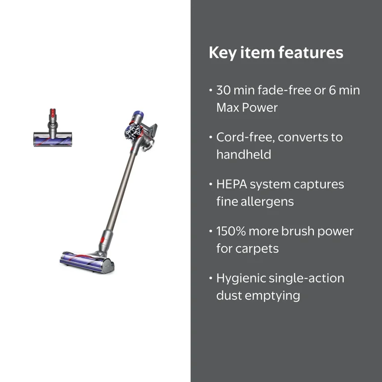 Dyson V7 Animal Cordless Stick Vacuum, Nickel, New - Walmart.com