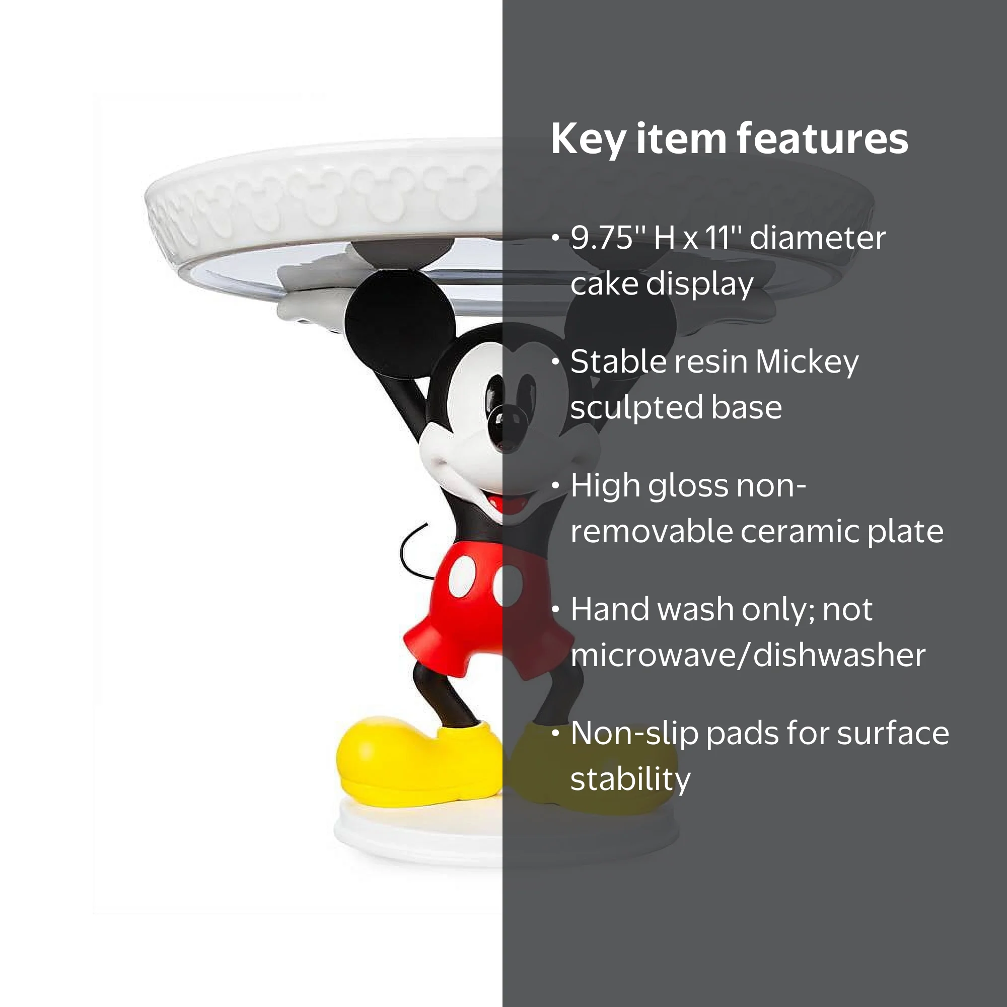 Disney Store Eats Mickey Mouse Cake Stand New with Box - Walmart.com
