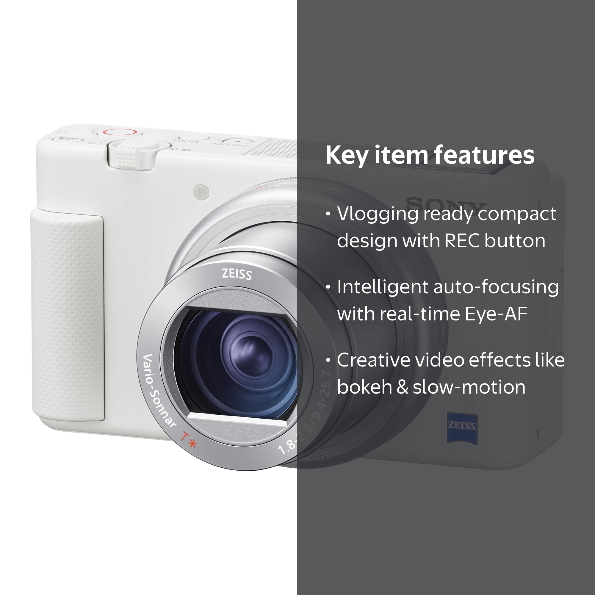 Sony ZV-1 Compact Digital Vlogging Camera for Content Creators and