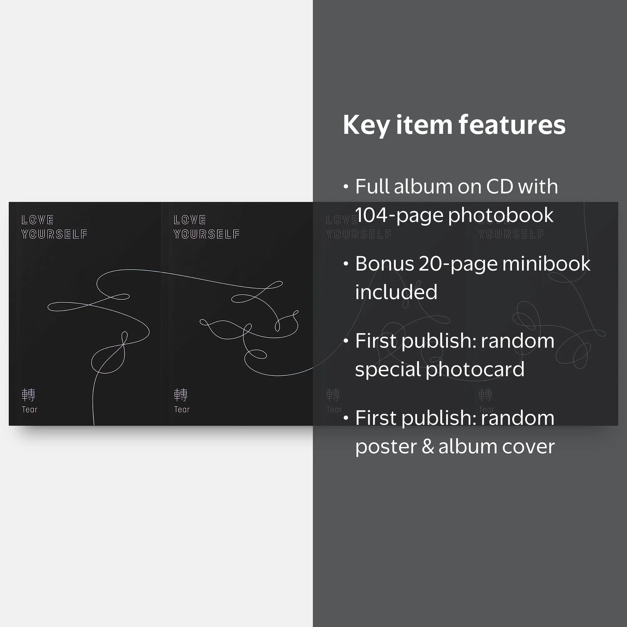 BTS - Love Yourself: Tear (Random cover, incl. 104-page photobook 