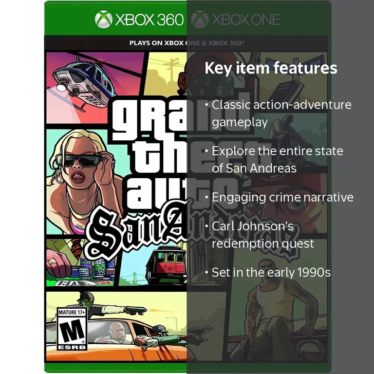 Grand Theft Auto: San Andreas Xbox One & Xbox 360 Compatible by