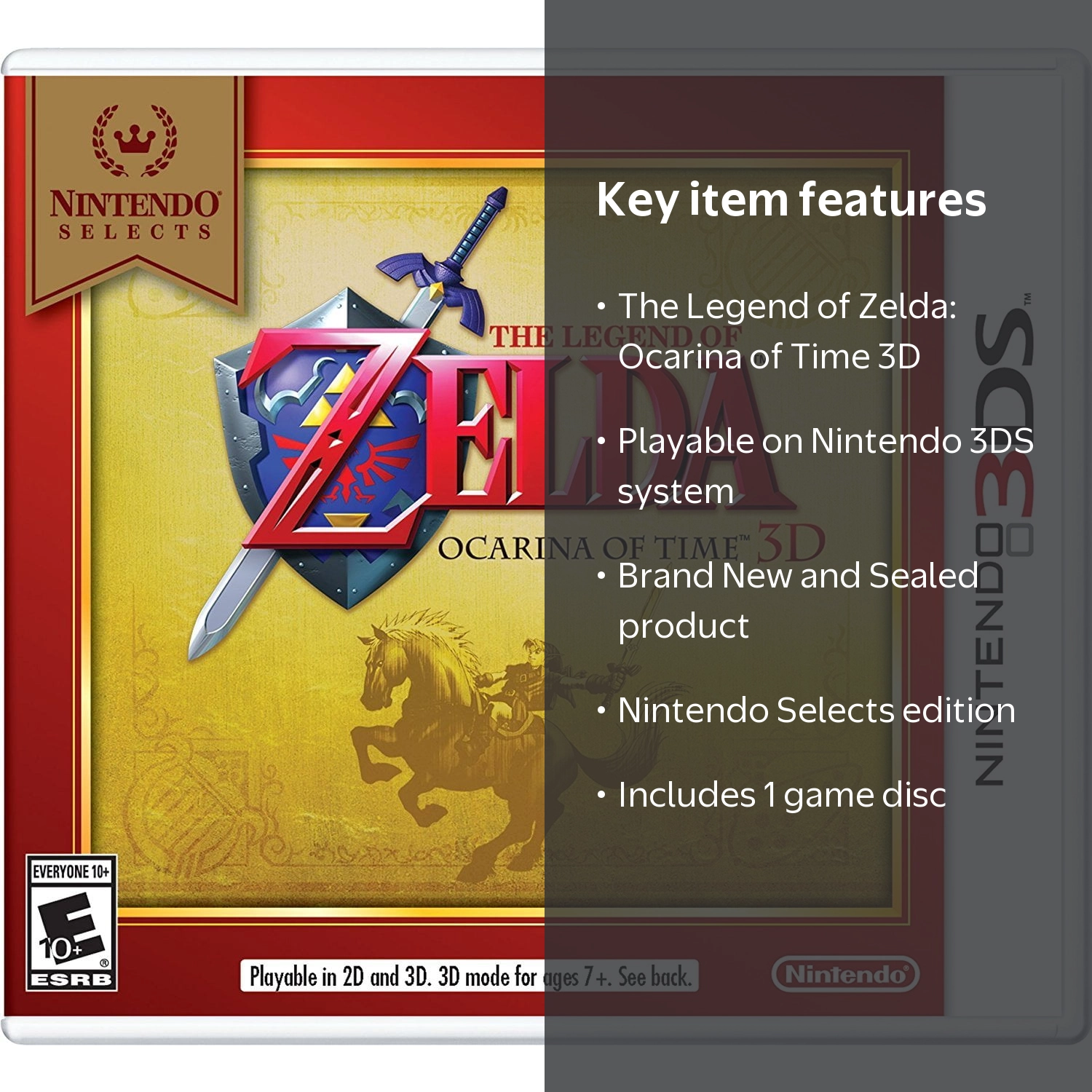 Legend of Zelda Ocarina of Time 3D - Nintendo Selects (Nintendo