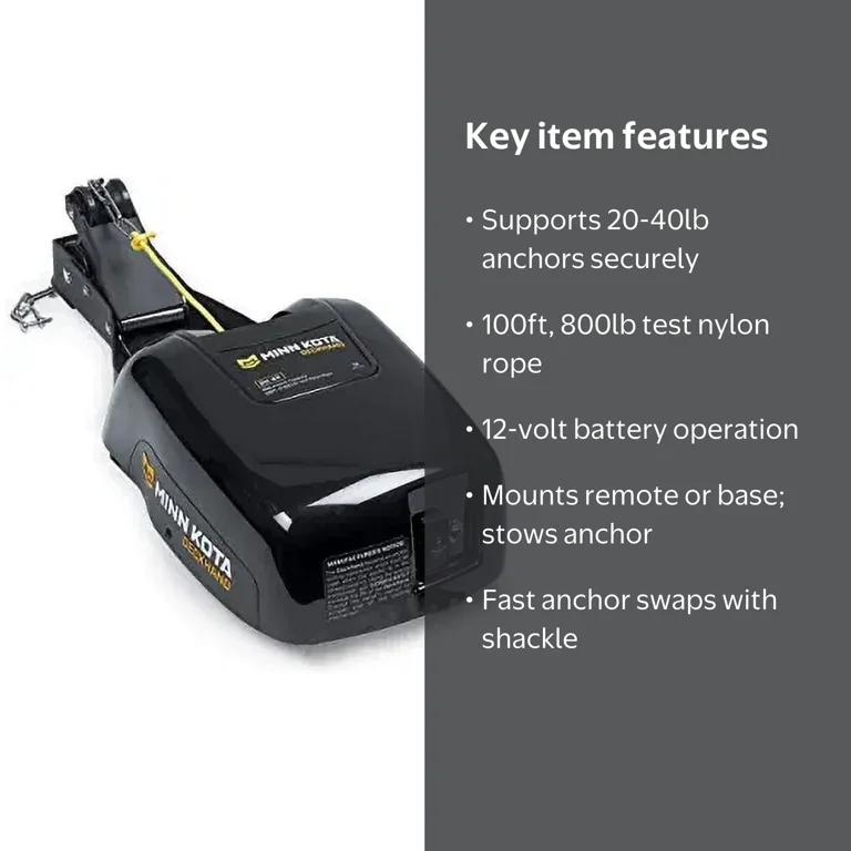 Minn Kota, Electric Anchor Winch, DH-40, 40-lb Capacity - Walmart.com