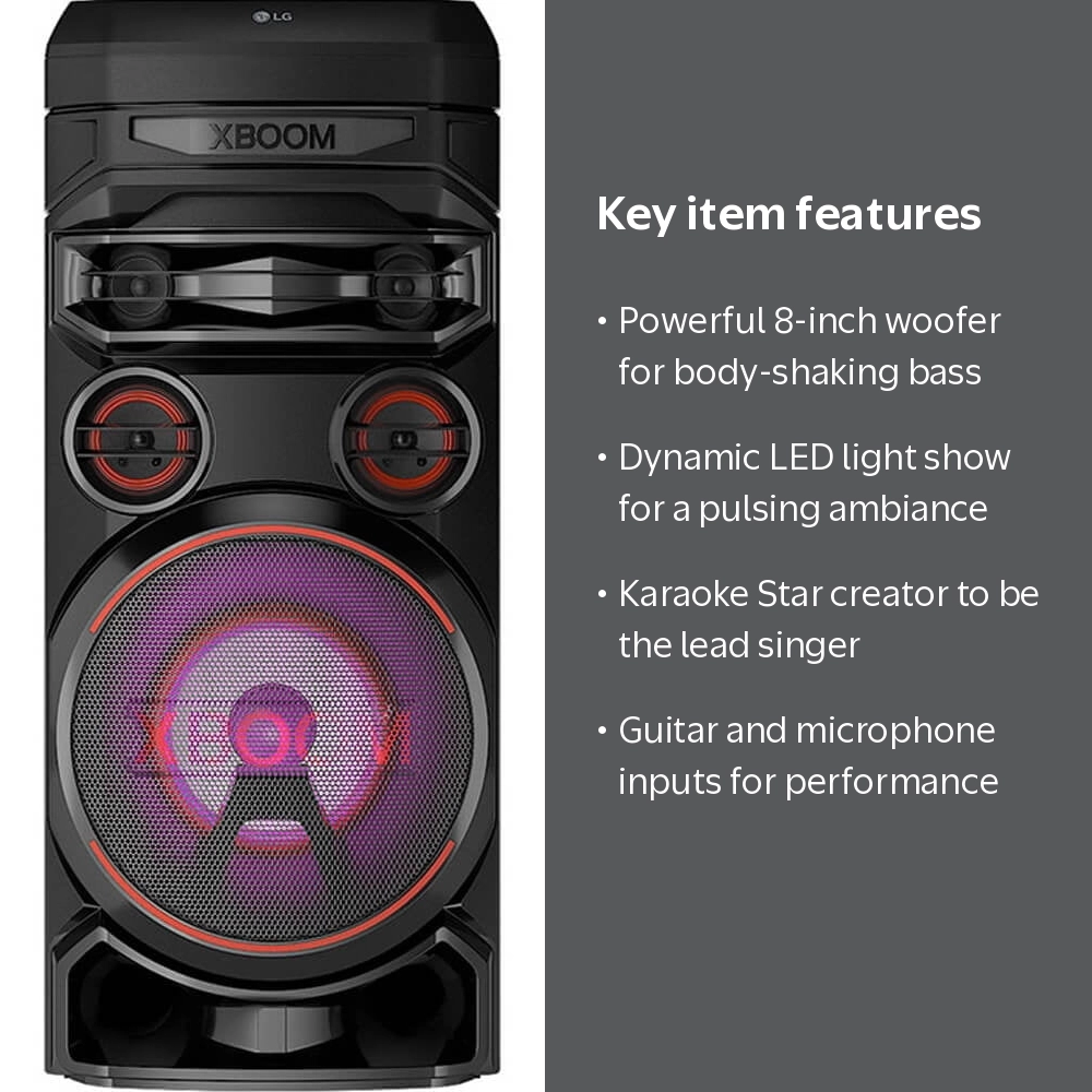 LG RNC7 XBOOM Wireless Party Speaker - Black - Walmart.com