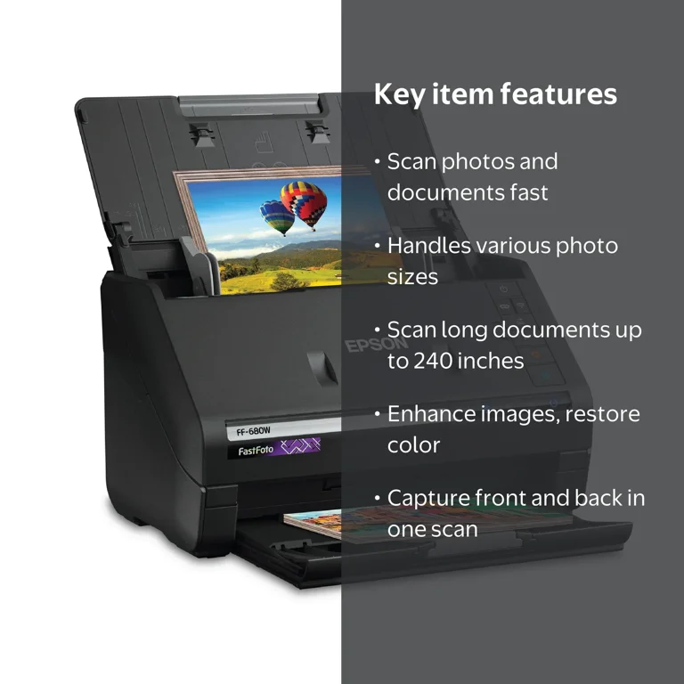 Epson FastFoto FF-680W Wireless High-Speed Photo & Document
