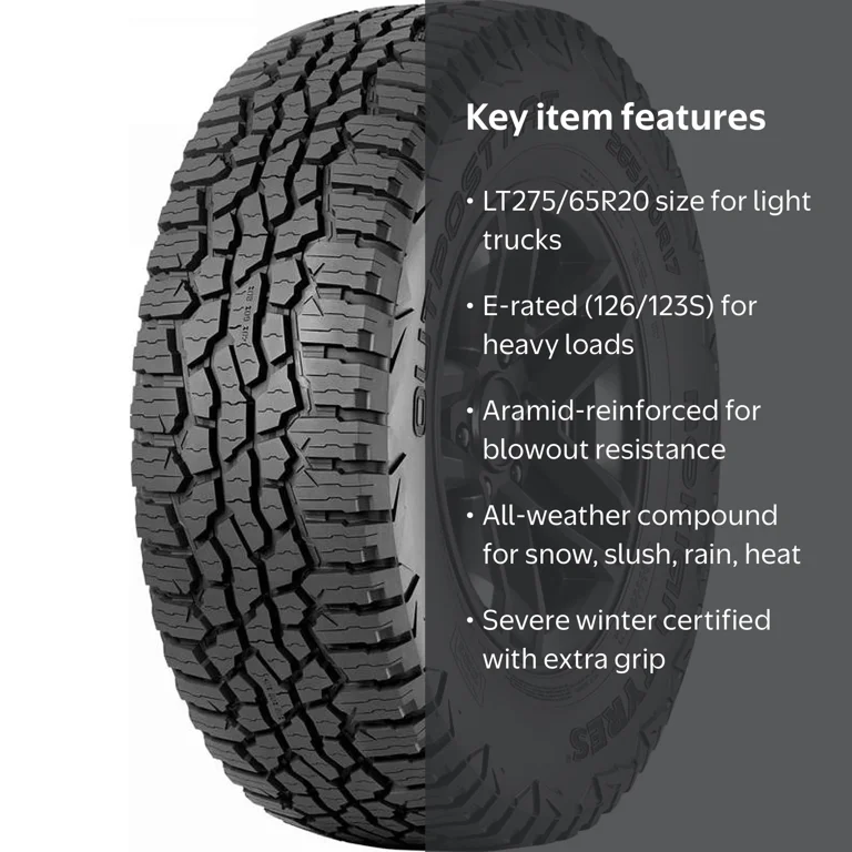 アルタ社 カントリードール　The Nuckleberry Jree 52cm Nokian Outpost nAT All Terrain Tire LT275/65R20 126/123S E