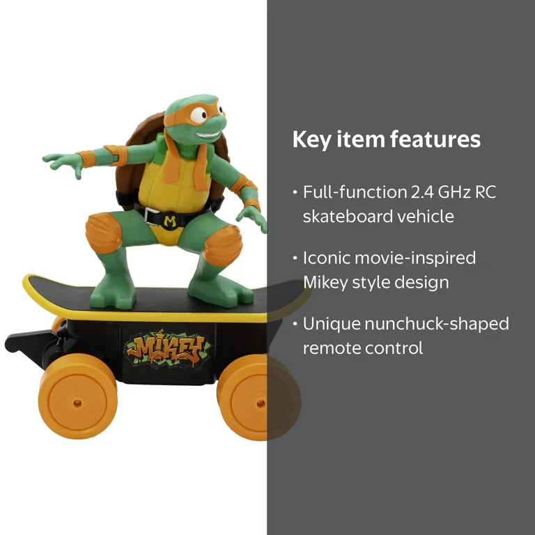 Teenage Mutant Ninja Turtles, Mikey Cowabunga RC Skateboard, Ages