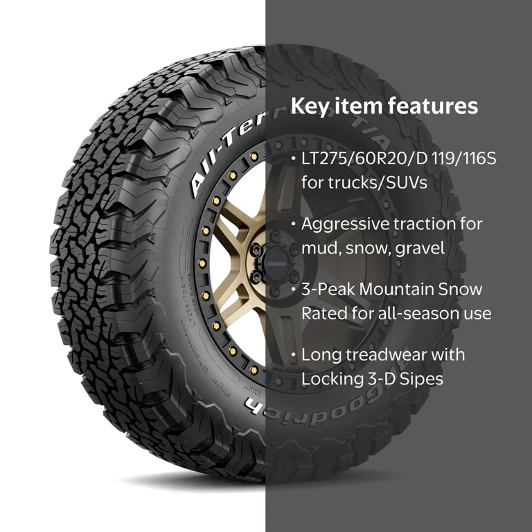 BFGoodrich All-Terrain T/A KO2 LT275/60R20/D 119/116S All-Season