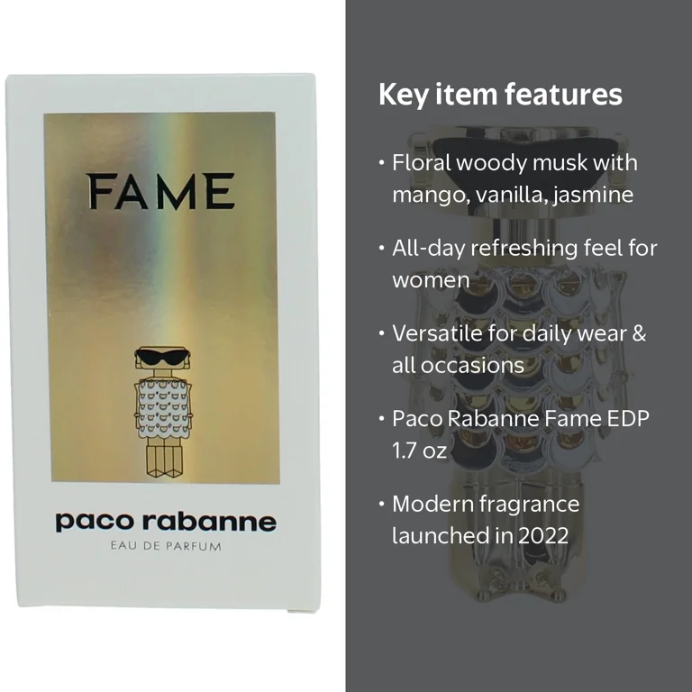 Paco Rabanne Fame by Paco Rabanne Eau De Parfum Spray, 1.7 oz