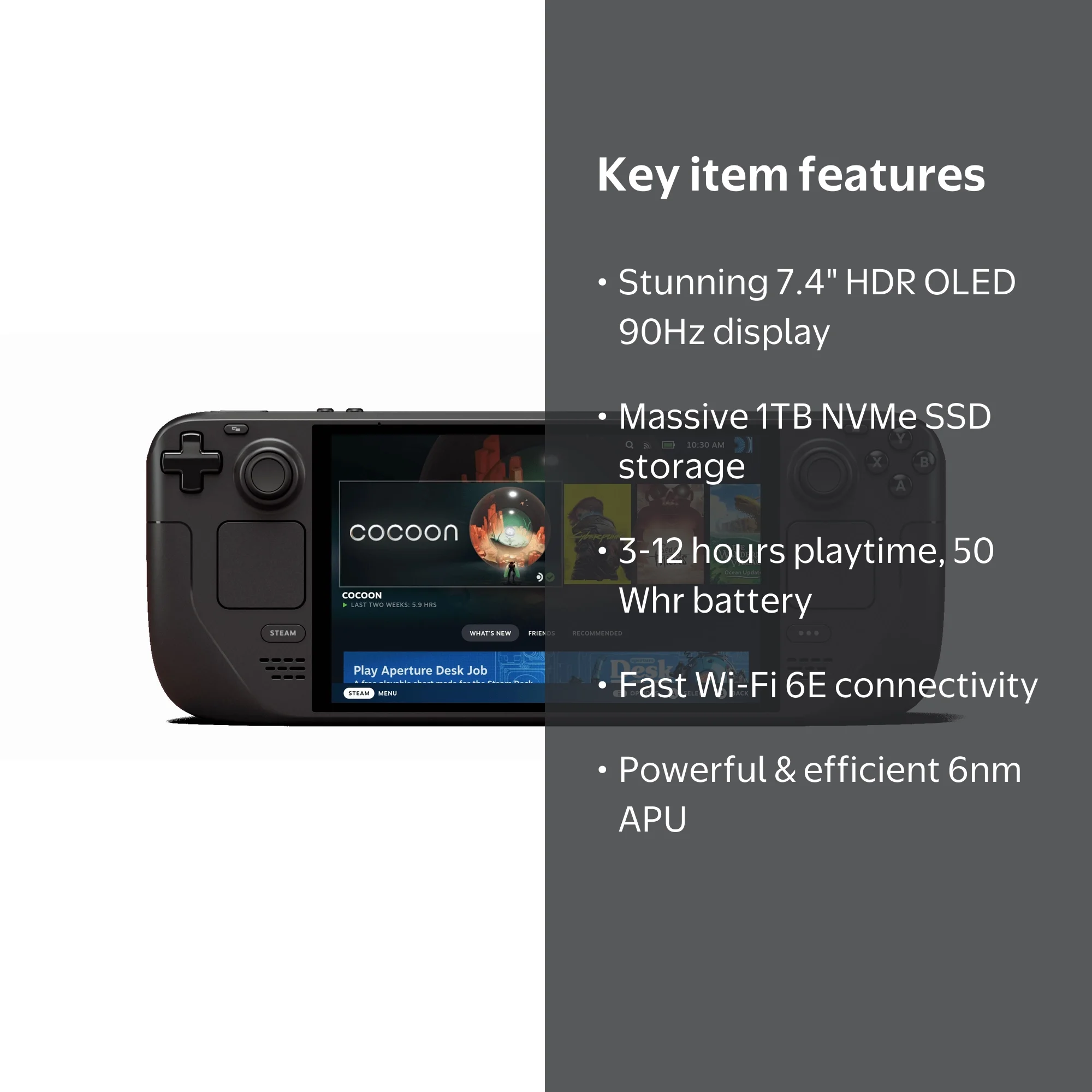 2023 Steam Deck OLED Handheld Game Console - 1TB - Walmart.com