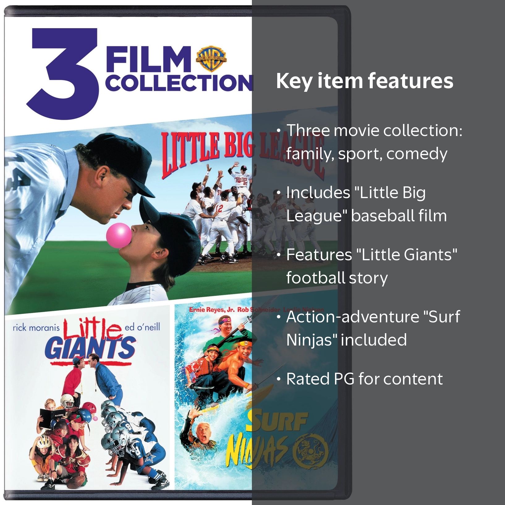 SDS, 3 Film Kids Sports Collection: Little Big League, Little