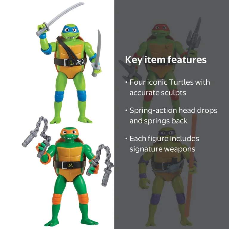 Tales of Teenage Mutant Ninja Turtles: Head Droppin' Turtle 4-Pack