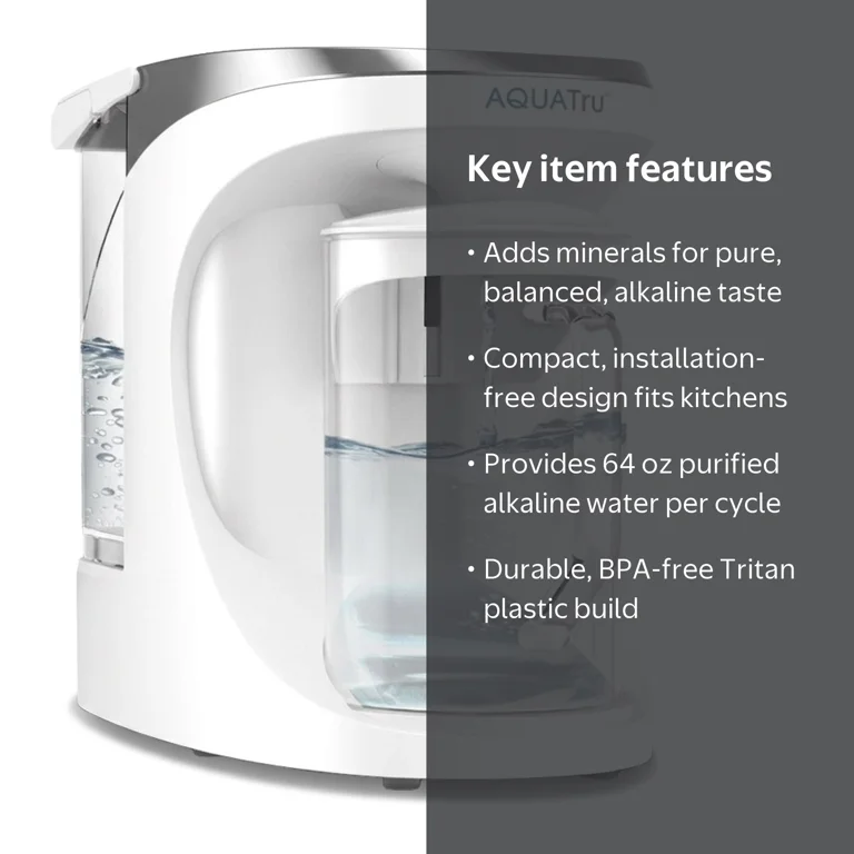 AquaTru, Water Purifier System, 64 oz, Countertop, White - Walmart.com