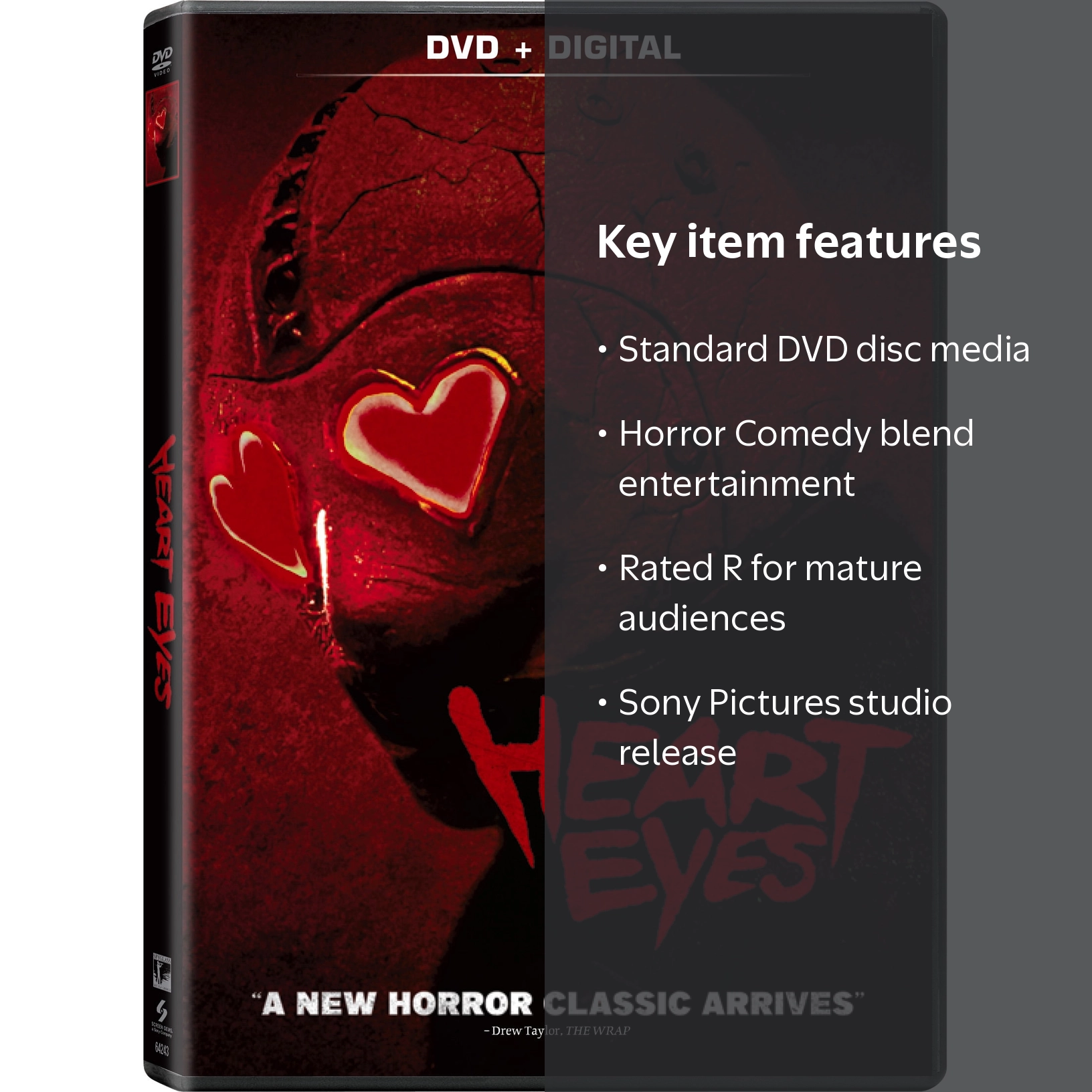 Sony, Heart Eyes DVD, Horror Comedy with Valentine‚Äôs Day Theme