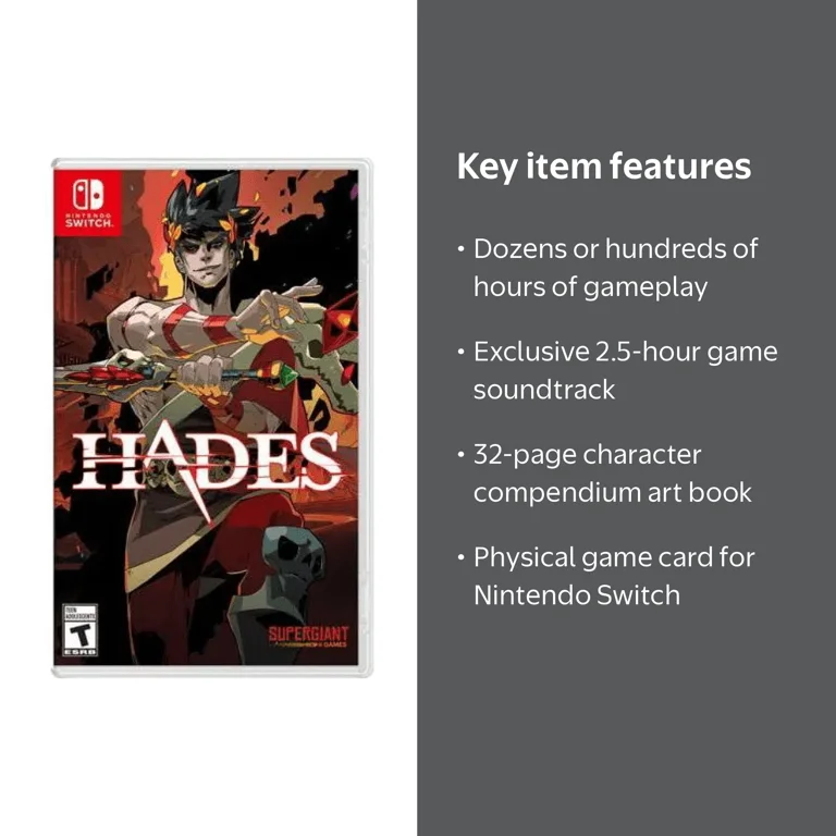 Hades - Nintendo Switch Action Game with Soundtrack & Art Book