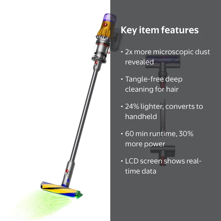 Dyson V12 Detect™ Slim Cordless Vacuum | Yellow/Nickel | New