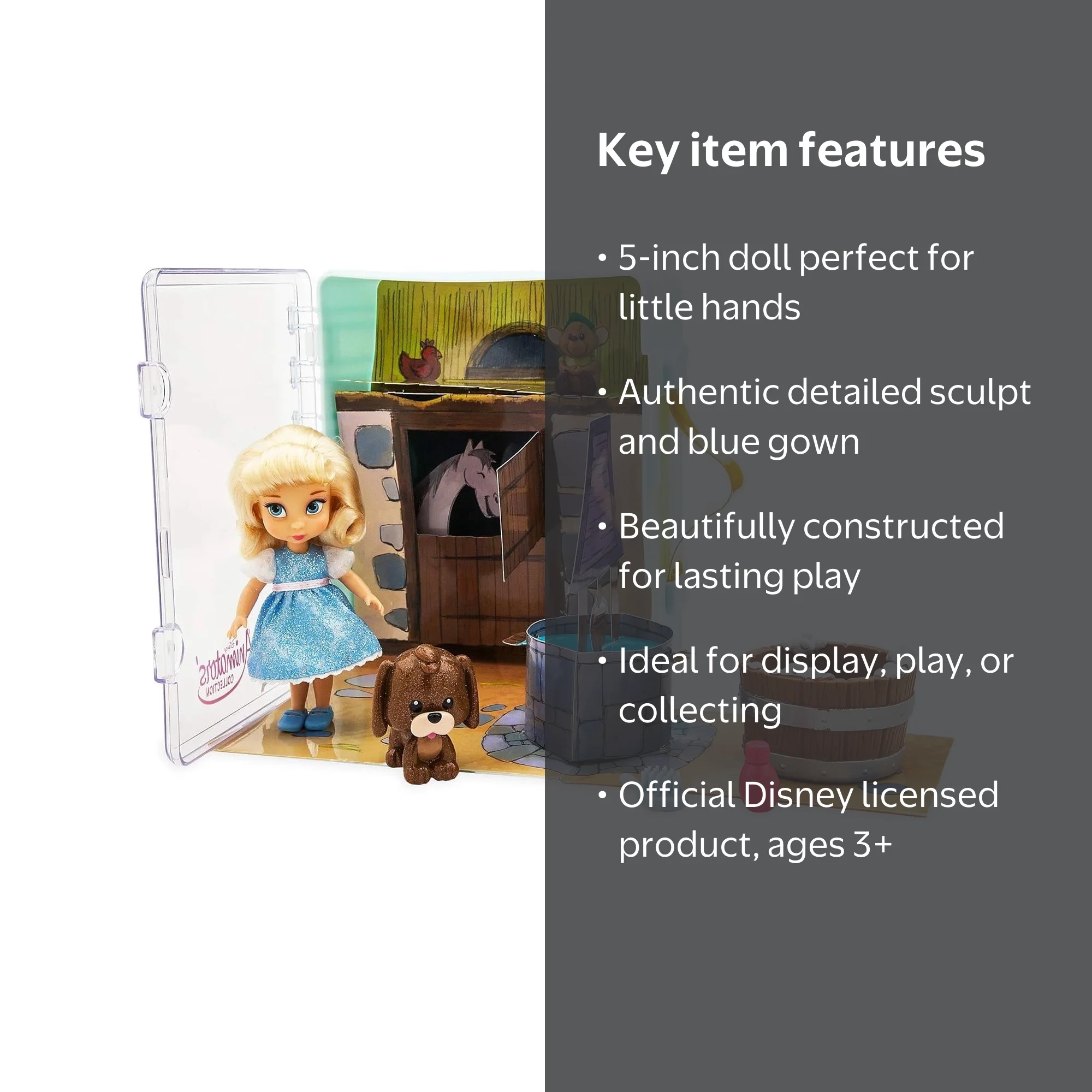 Disney Animators' Collection Cinderella Mini Doll Play Set