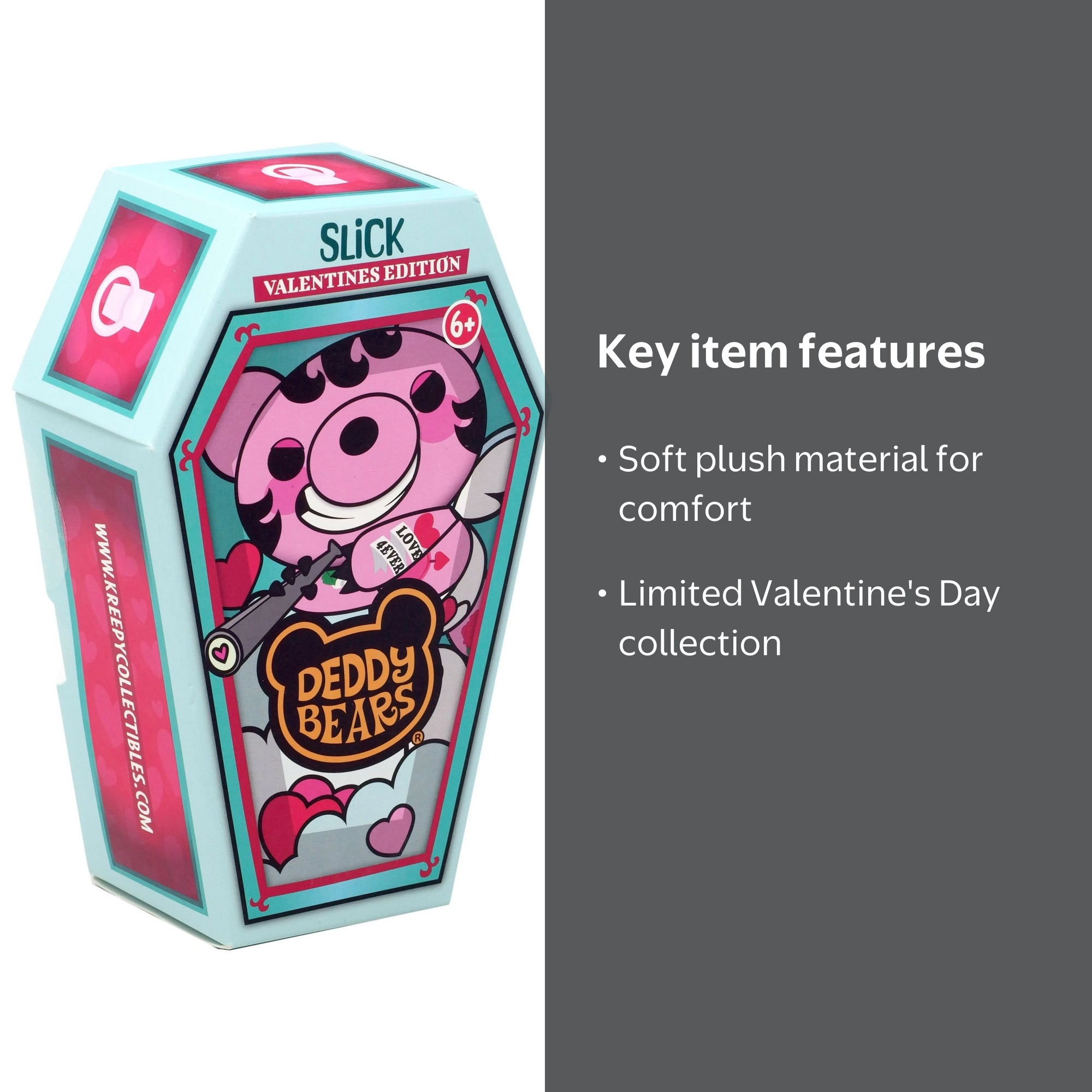 Deddy Bears Lil'Coffin Dodgers Slick Plush (Valentines Edition