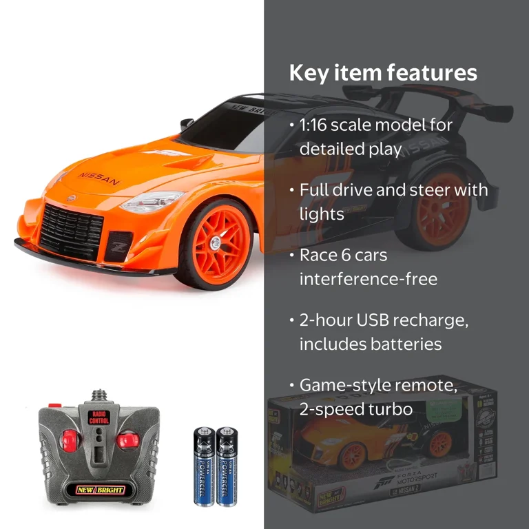 New Bright (1:16) Forza Nissan Z Battery Remote Control Sports Car