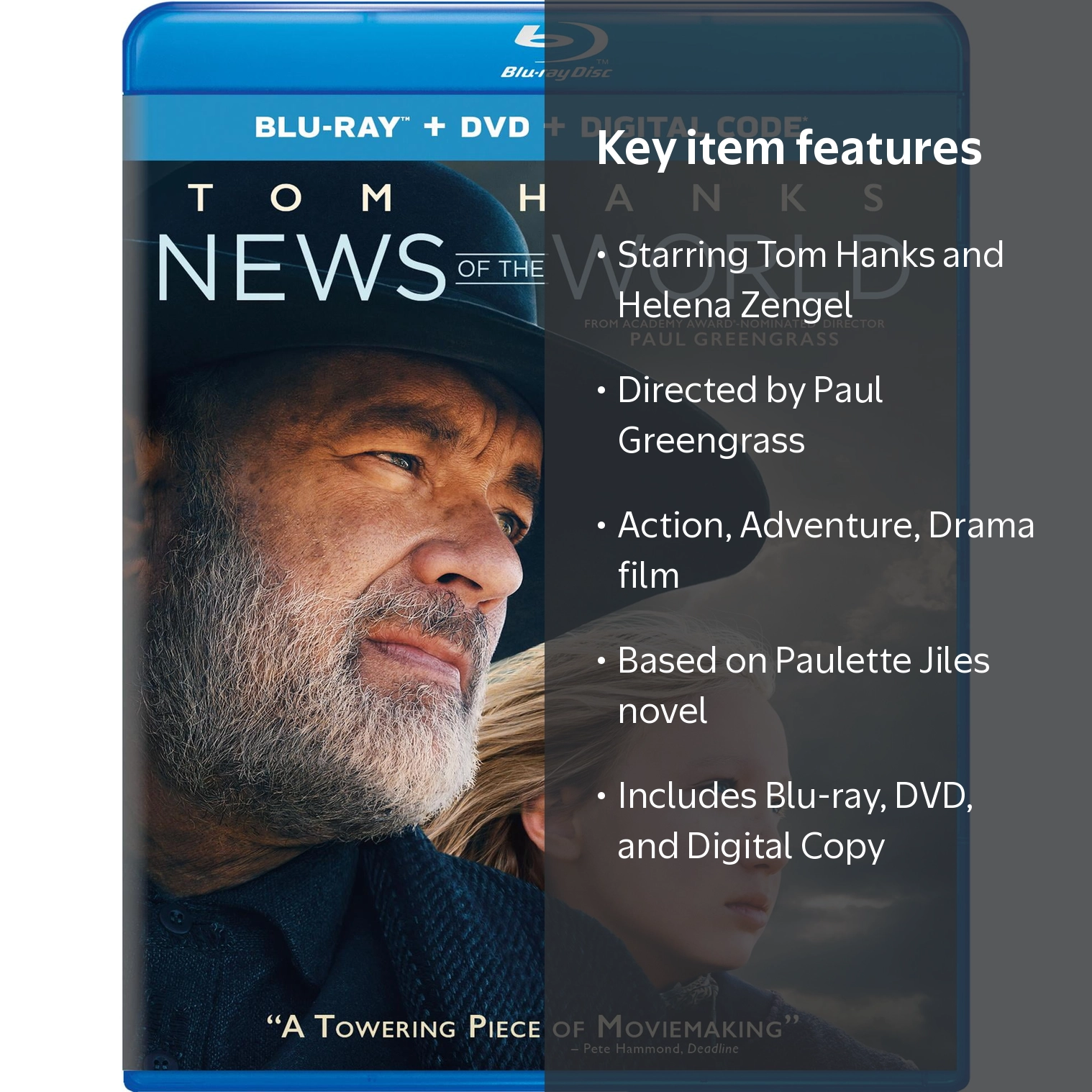 News Of The World Blu-ray DVD Digital, PG-13, Action Adventure