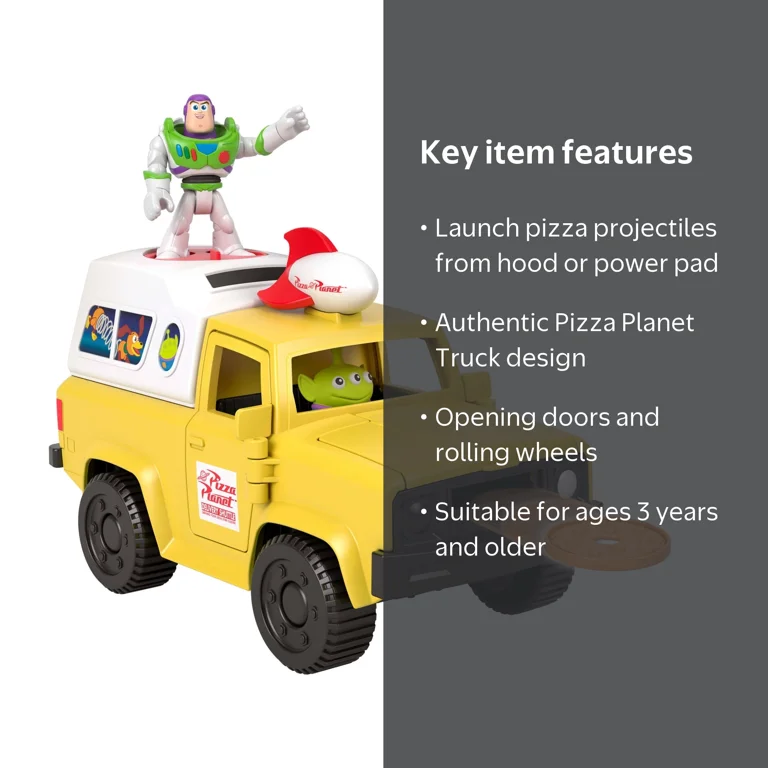 Disney Pixar Toy Story Pizza Planet Truck with Buzz Lightyear